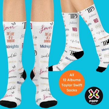 2025 TS 12 Album Designer Premium Crew Socks