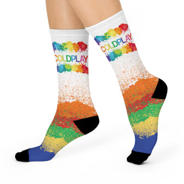 Rainbow Splash Premium Crew Socks