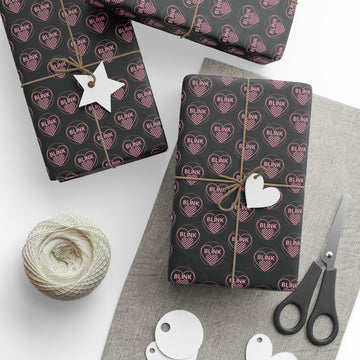 Black Blink Premium Wrapping Paper