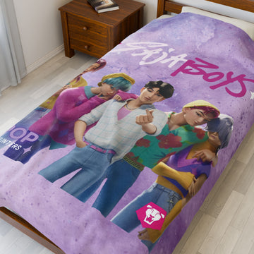 Personalized Saja Boys Kpop Demon Hunter Plush Blanket