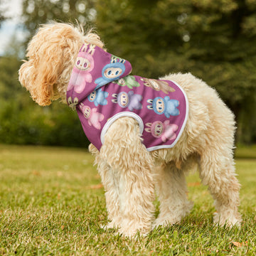 Labubu Pet Hoodie- Fun Pet Fashion - Pink