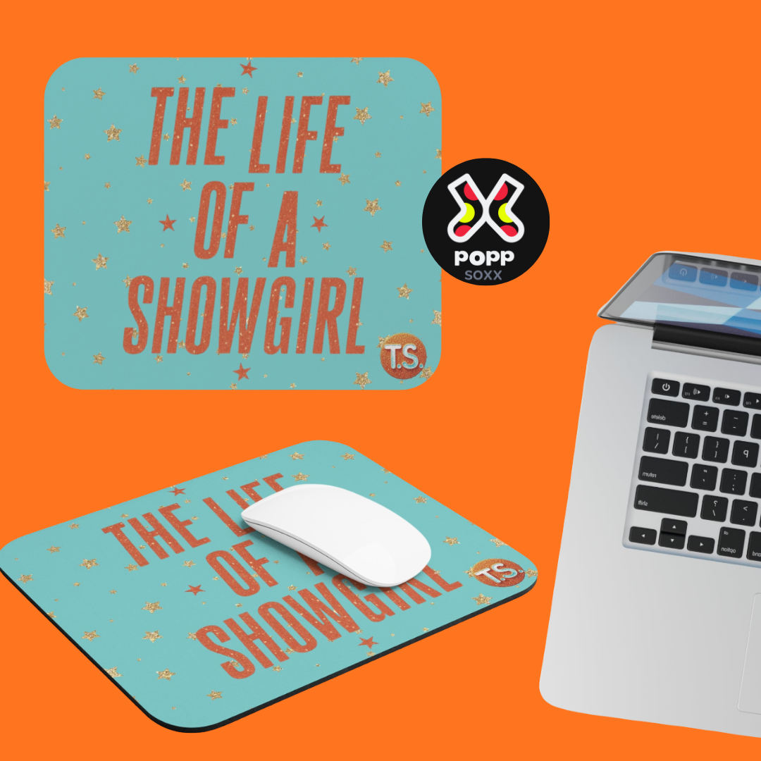 Life Of A Showgirl Era Glitter Mouse Pad - Swift Gift , Desk Accessory, Fun Workspace Decor