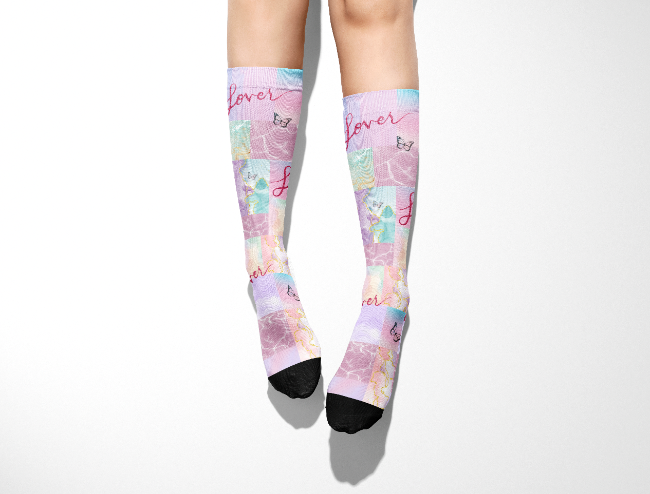 Lover Aesthetic Designer Premium Crew Socks- One Size