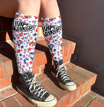 Olivia Guts Designer Premium Crew Socks- One Size