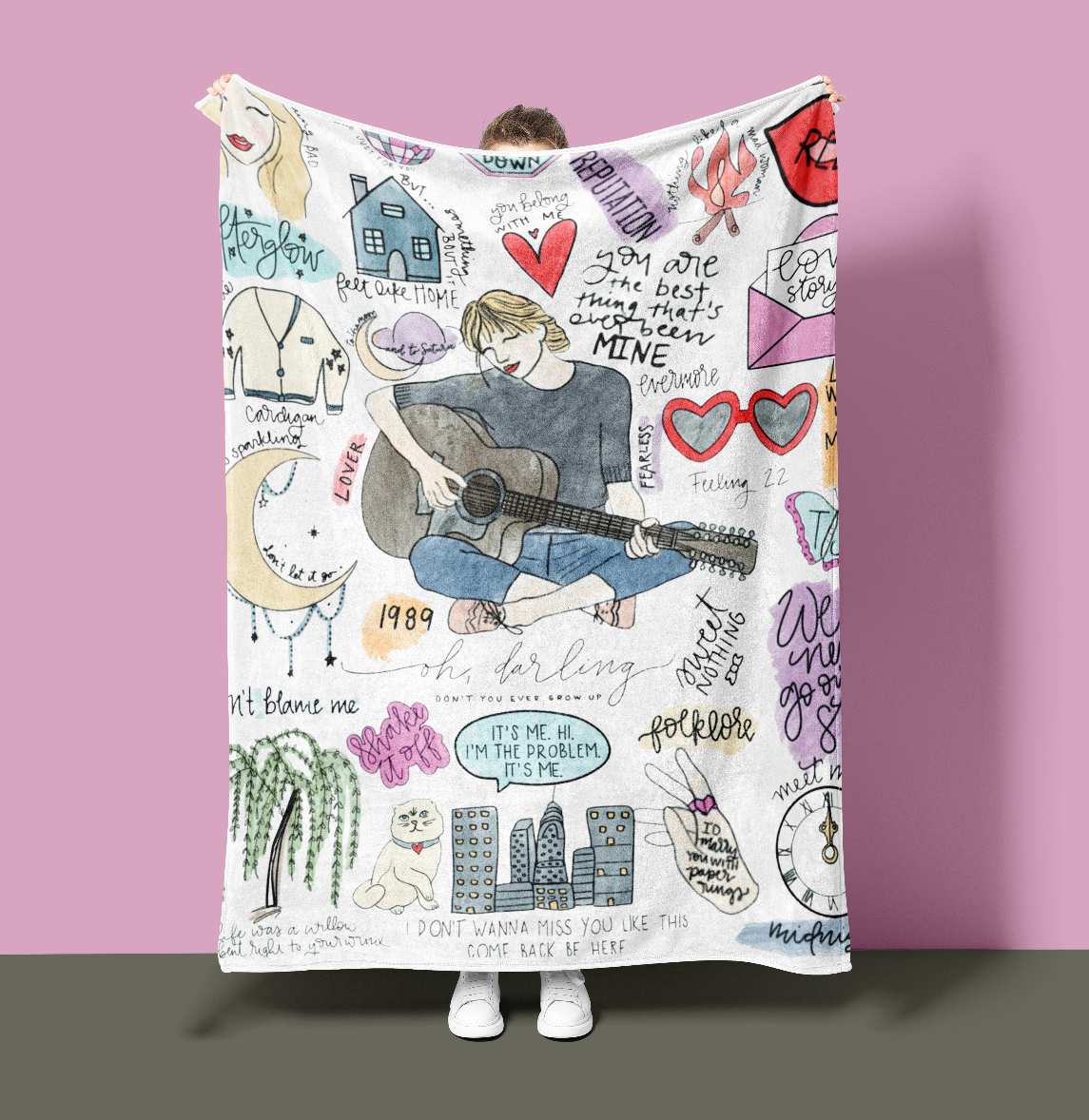Personalized Plush Taylor Art Plush Blanket - Special Edition